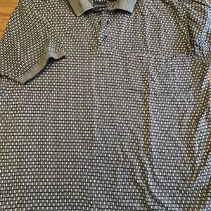Cotton traders Geometric Polo Shirt